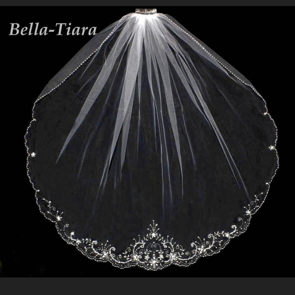 120 inch Cathedral length ivory wedding veil